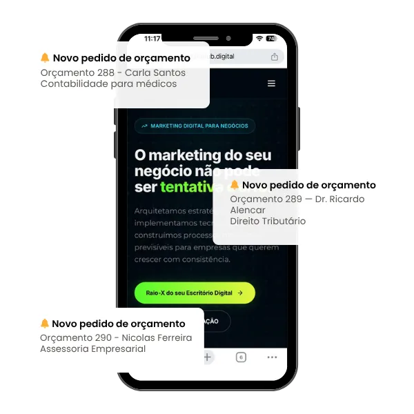 Ilustração do serviço